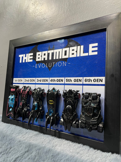 Batmobile Revolution | Car Scale 1:64 -  Set of 6 Cars | 3D Diecast Frame | Cars Wall Art