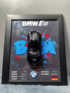 BMW i8 | Kinsmart Licensed Model - Car Scale 1:36 | 3D Diecast Frame | Cars Wall Art