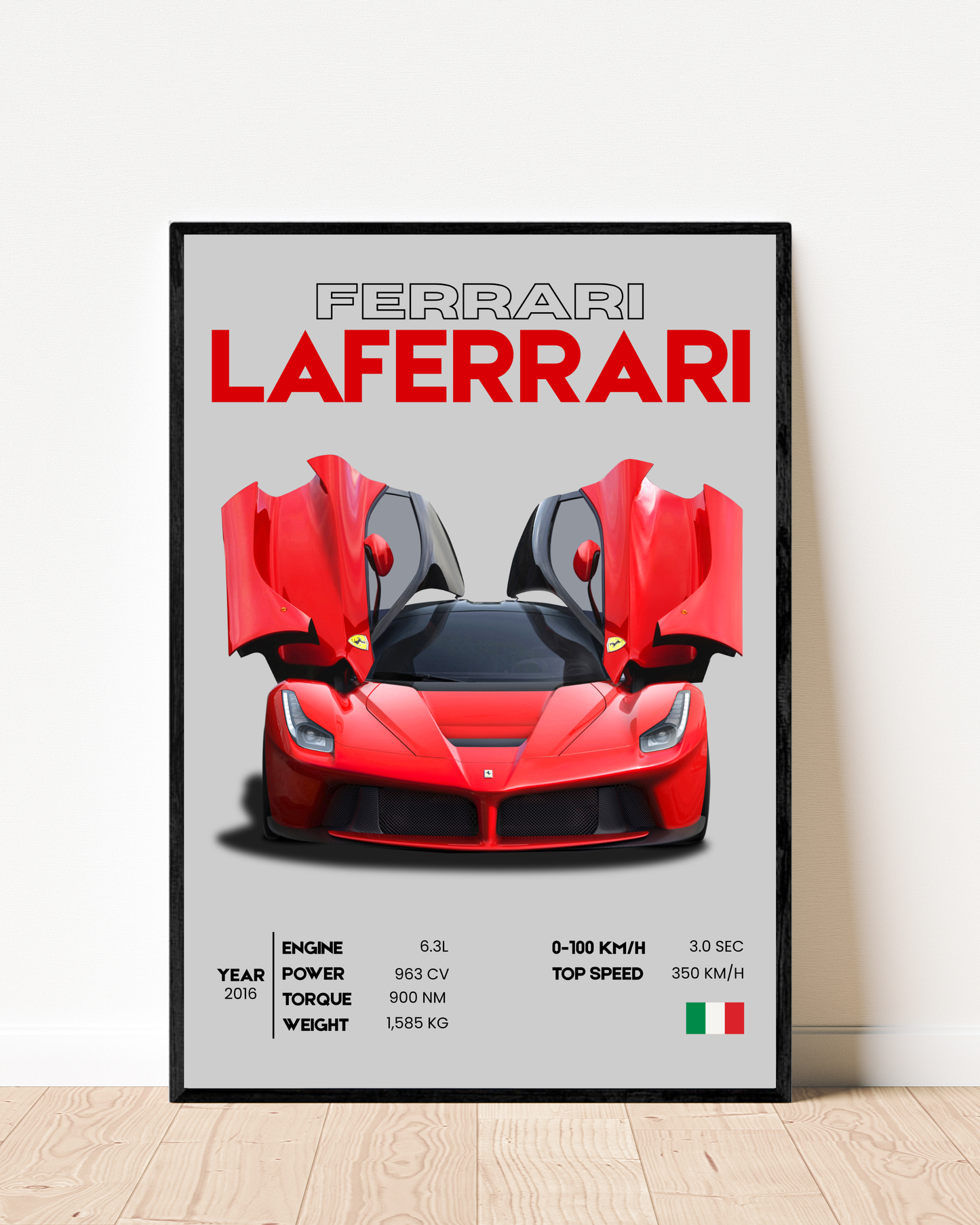 Laferrari | With Specs | Cars Wall Art