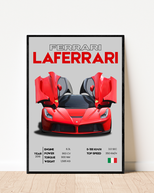 Laferrari | With Specs | Cars Wall Art