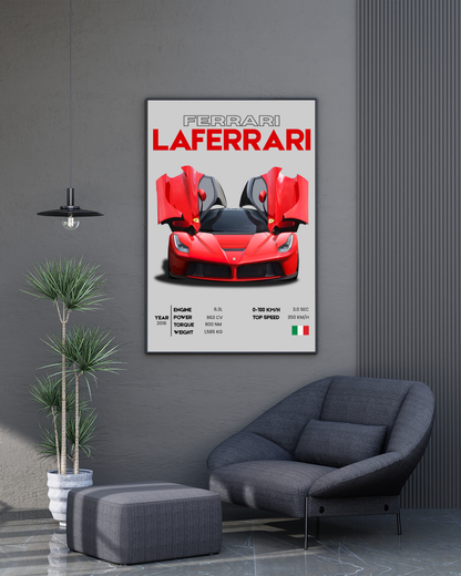 Laferrari | With Specs | Cars Wall Art