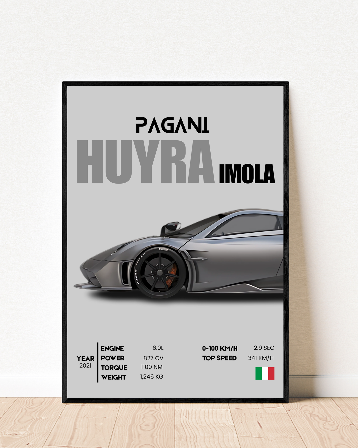 Pagani Huayra Imola | With Specs | Cars Wall Art