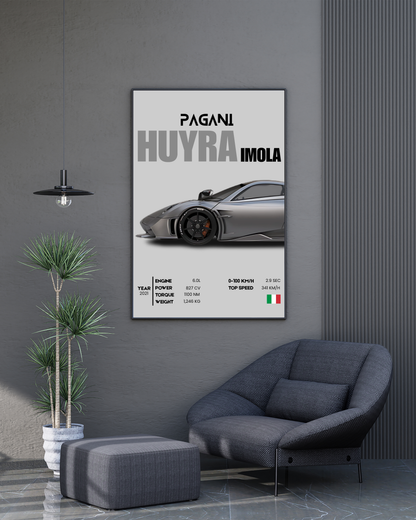 Pagani Huayra Imola | With Specs | Cars Wall Art