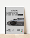 Pagani Huayra Imola | With Specs | Cars Wall Art