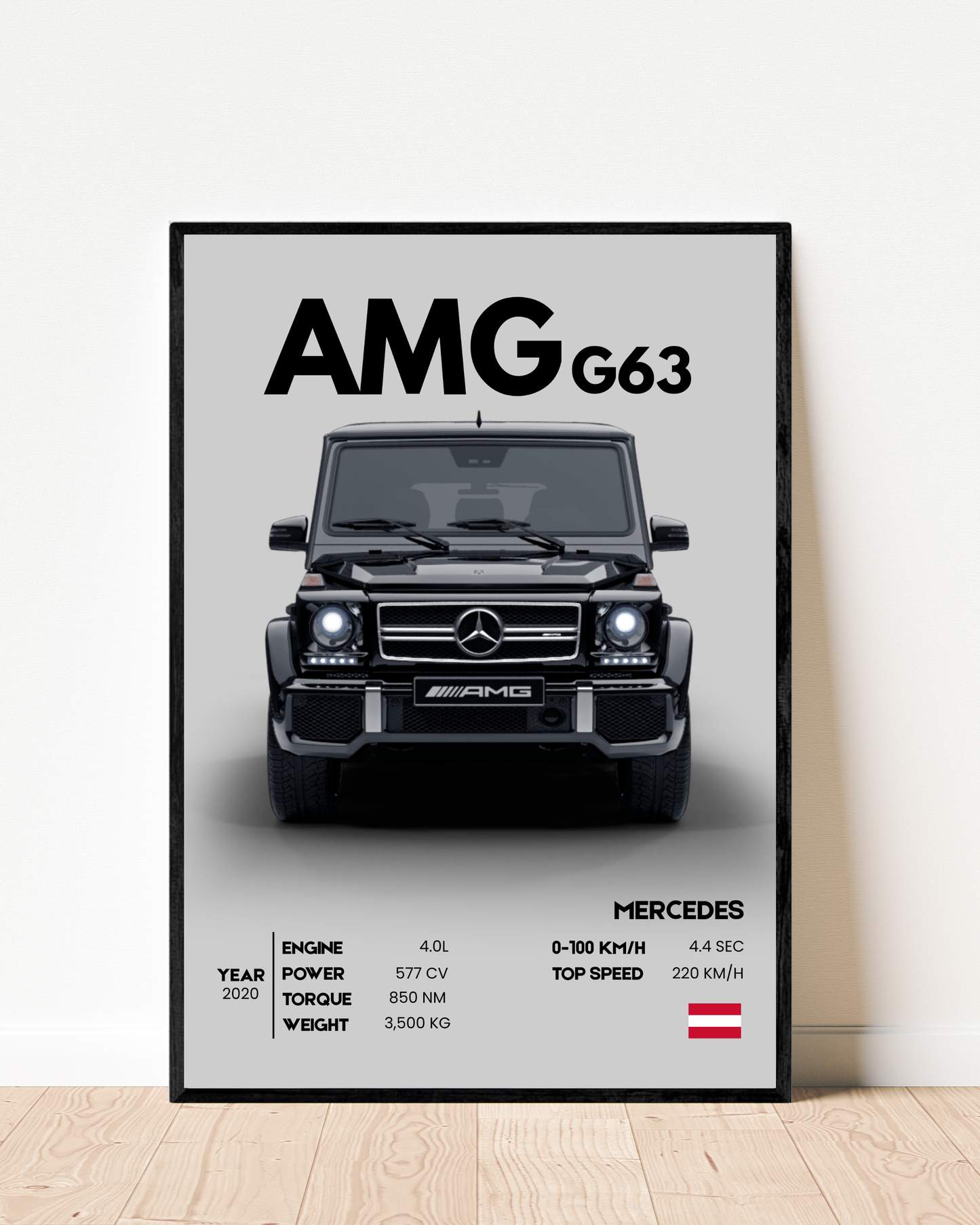 Mercedes AMG G63 | With Specs | Cars Wall Art
