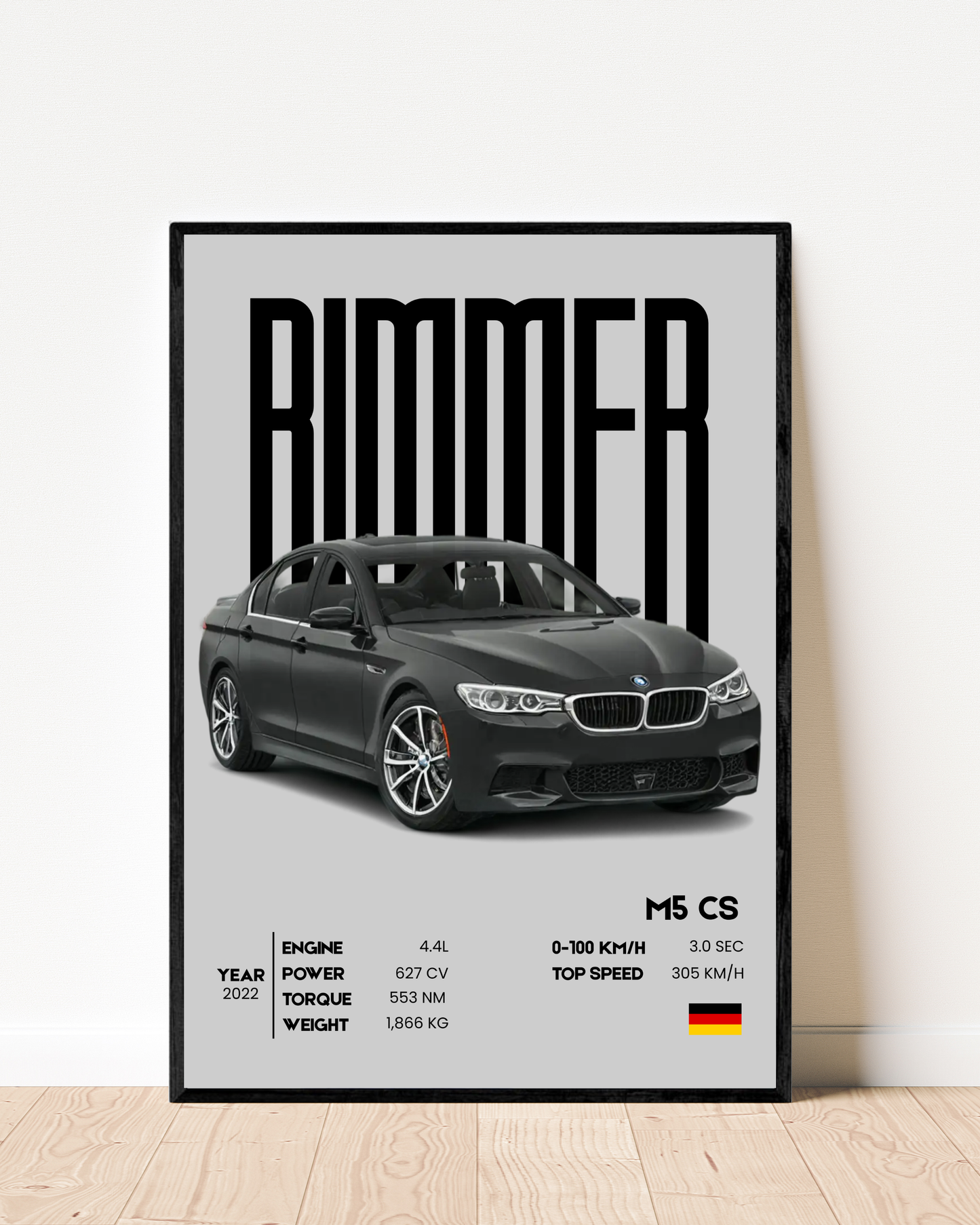BMW M5 CS | With Specs | Cars Wall Art