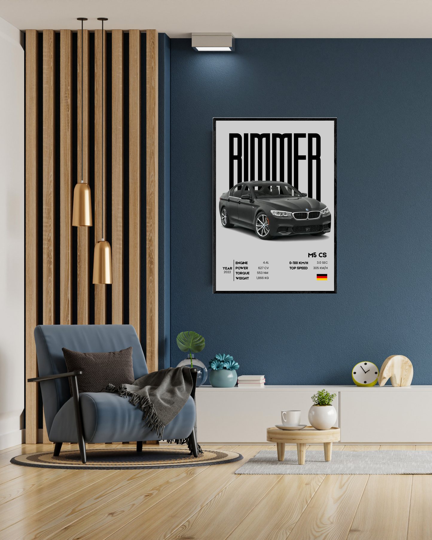 BMW M5 CS | With Specs | Cars Wall Art