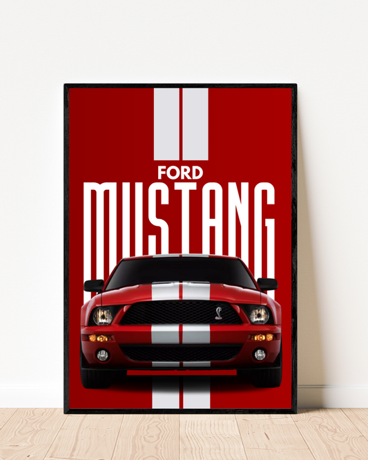 Red Shelby Mustang | Cars Wall Art