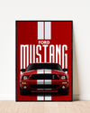 Red Shelby Mustang | Cars Wall Art
