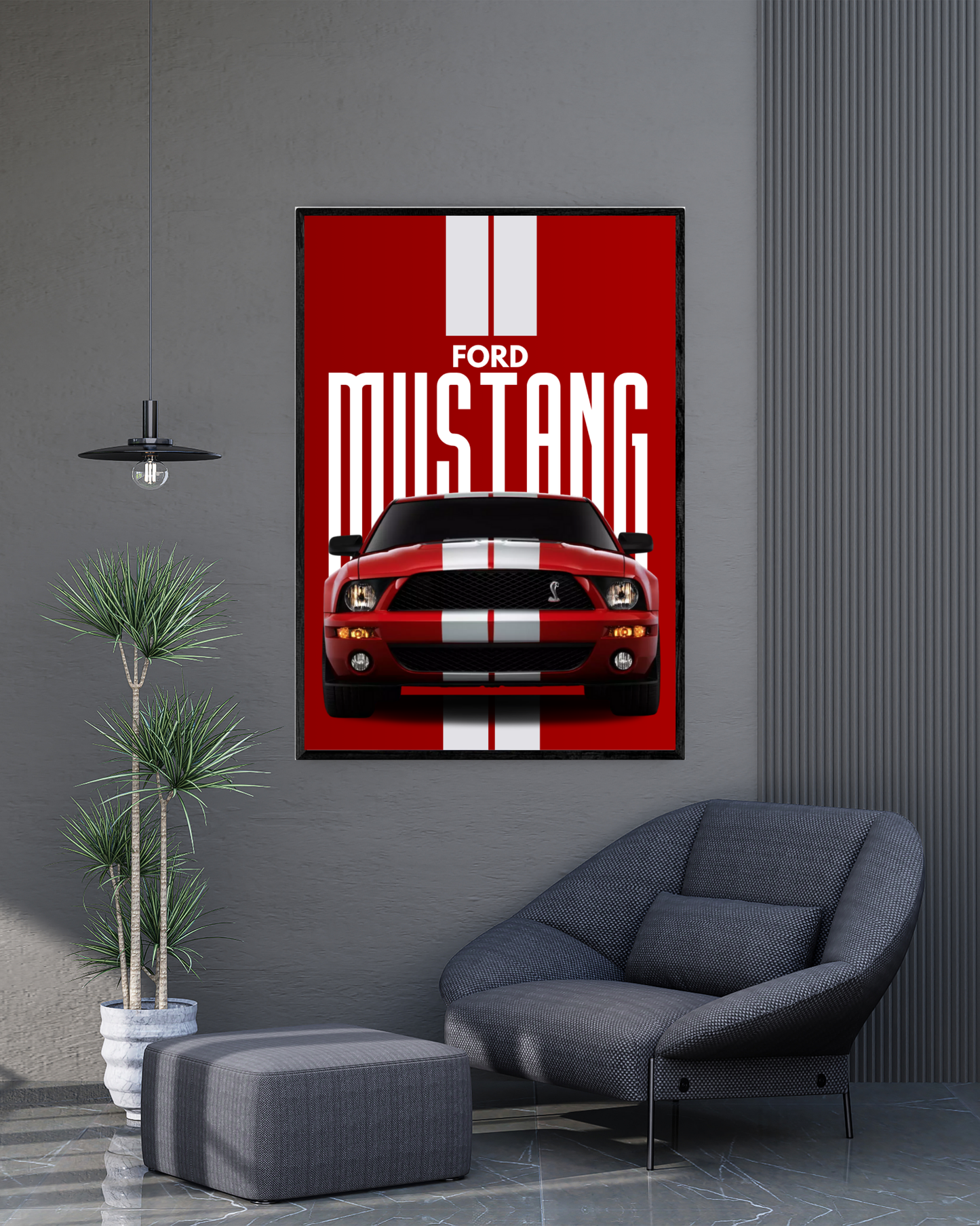 Red Shelby Mustang | Cars Wall Art