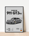 Porsche 911 GT3 RS | With Specs | Cars Wall Art