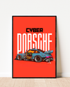 Cyber Porsche 911 GT3 RS | Cars Wall Art