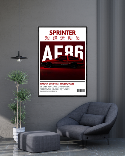 Toyota Sprinter AE86 | Cars Wall Art