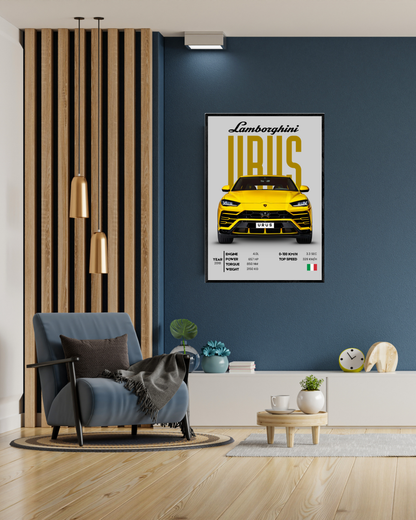 Lamborghini Urus | With Specs | Cars Wall Art