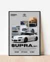 Toyota Supra MK4 | With Specs | Cars Wall Art