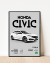 Civic Type-R | With Specs | Cars Wall Art