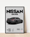 Nissan GTR R35 | With Specs | Cars Wall Art