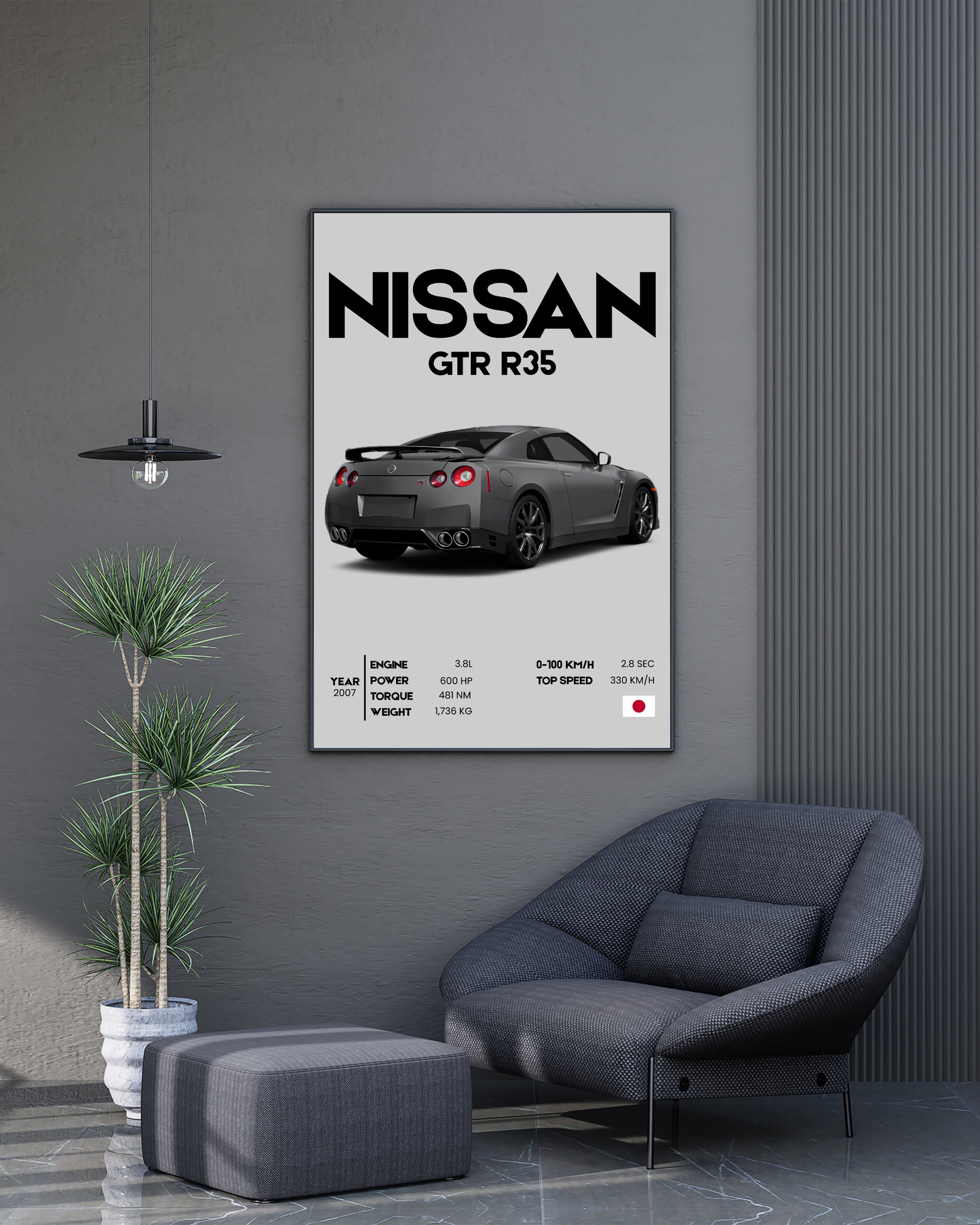 Nissan GTR R35 | With Specs | Cars Wall Art
